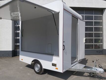 Professioneller Anhänger trailershop Retro Compact 250 cm, Innenbeleuchtung, 230 V, 1 Klappe, Neu, verfügbar